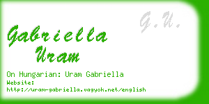 gabriella uram business card